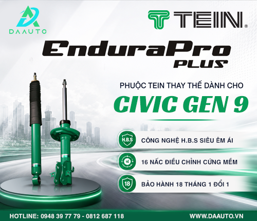 PHUỘC TEIN ENDURAPRO PLUS THAY THẾ DÀNH CHO HONDA CIVIC GEN 9